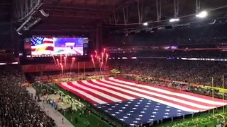 NFL Pro Bowl 2015 - National Anthem Jordin Sparks - Cris Carter Team vs Michael Irvin Team.