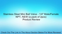 Stainless Steel Mini Ball Valve - 1/4
