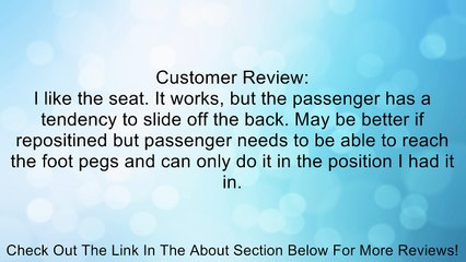 PILLION PAD SUCTION CUP SEAT FOR HARLEY @ CUSTOM BIKES Review