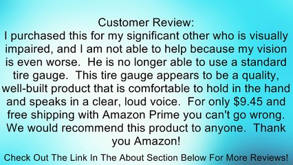 Accutire MS-4441GB Talking Digital Tire Pressure Gauge, English and Spanish Review