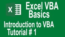 Excel VBA Programming Basics Tutorial # 1 | Introduction to VBA | Writing Our First Macro