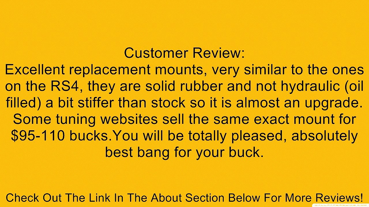 URO Parts 8D0 199 379K Left/Right Engine Mount Review