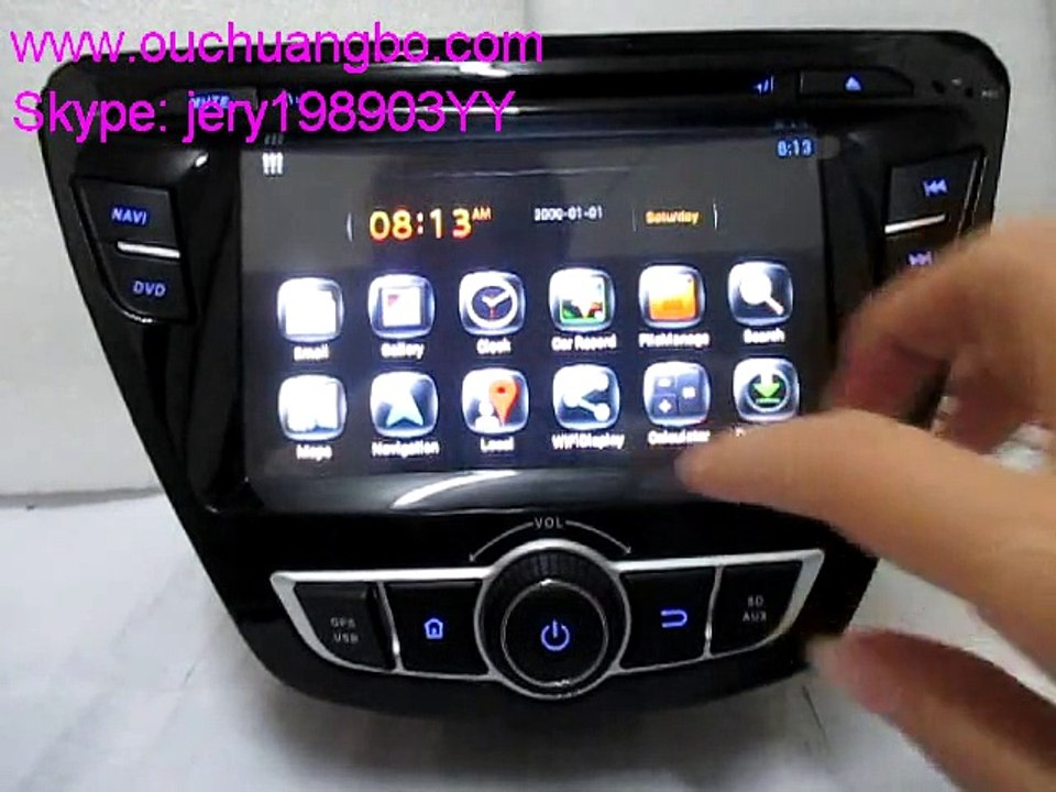Ouchuangbo Hyundai Elantra 2014 GPS multifunction autoradio double din 7 inch navi