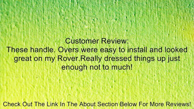 URO Parts CDH-LR3HANDLE Stainless Steel Chrome Door Handle Cover Review