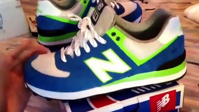 Cheap New Balance Shoes,New Balance 574 Yacht Club Sprite Colorway on feet!!!!
