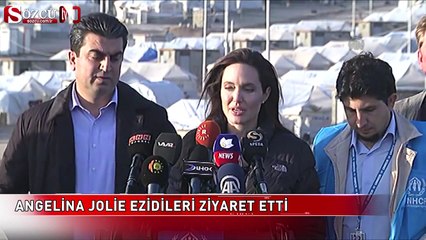 Angelina Jolie’den Ezidilere sürpriz ziyaret
