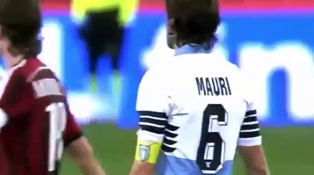 Philippe Mexès Red Card after Hit Stefano Mauri