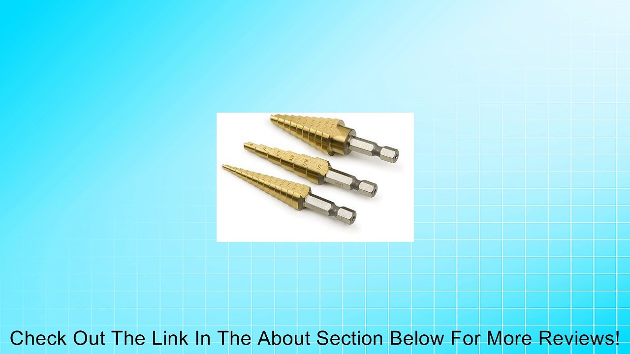 Titan 3 pc Step Drill Bit Set, 16503 Review