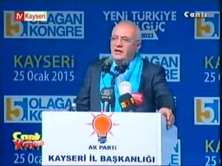 Ak Parti Kayseri 5. Olağan İl Kongresi Kayseri Büyükşehir Belediye Başkanı Mehmet Özhaseki, Grup Başkanvekili Mustafa Elitaş