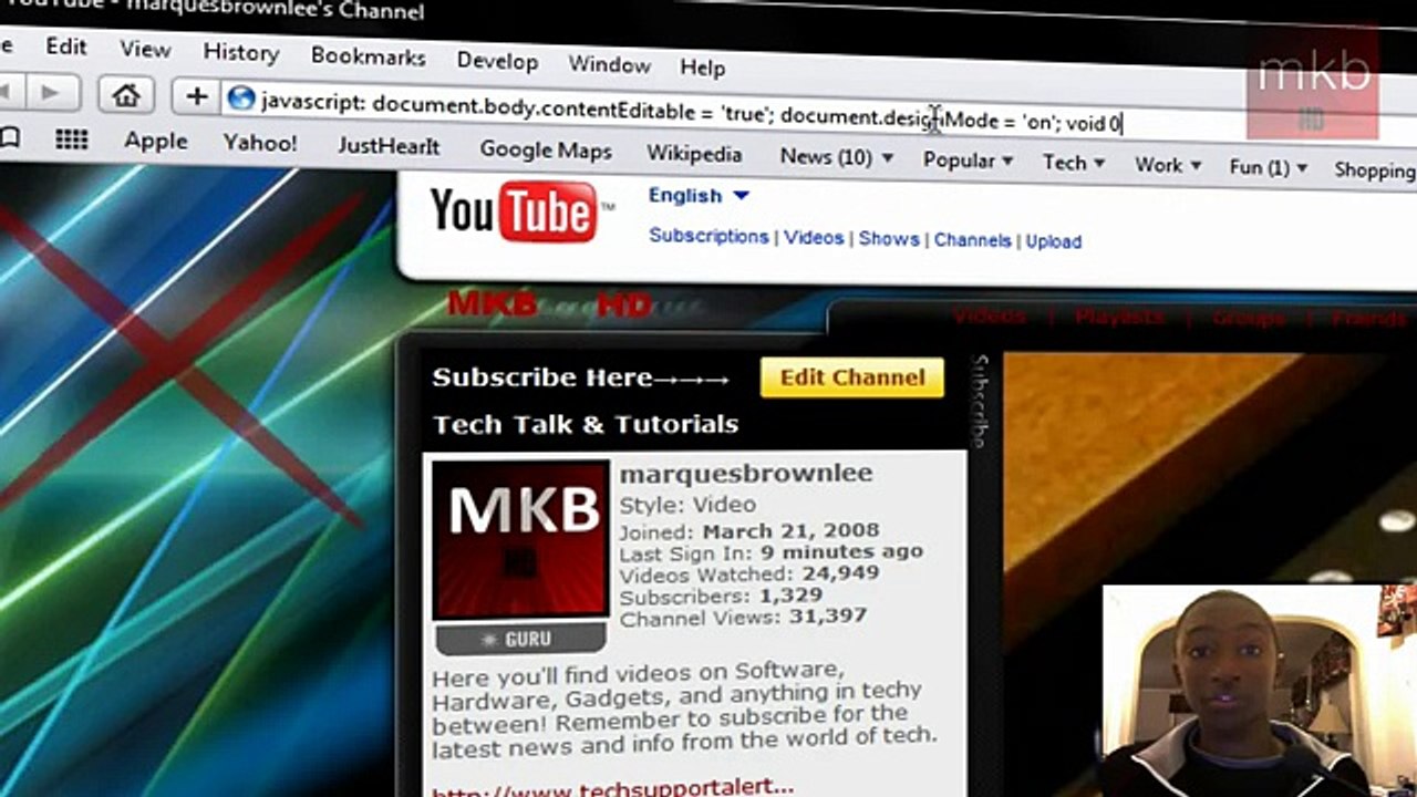 HD Tutorial Edit Web Pages with Javascript