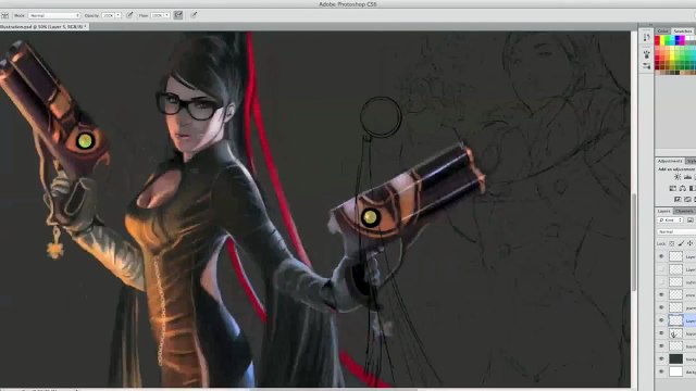 Bayonetta - Speed Painting (#Photoshop)