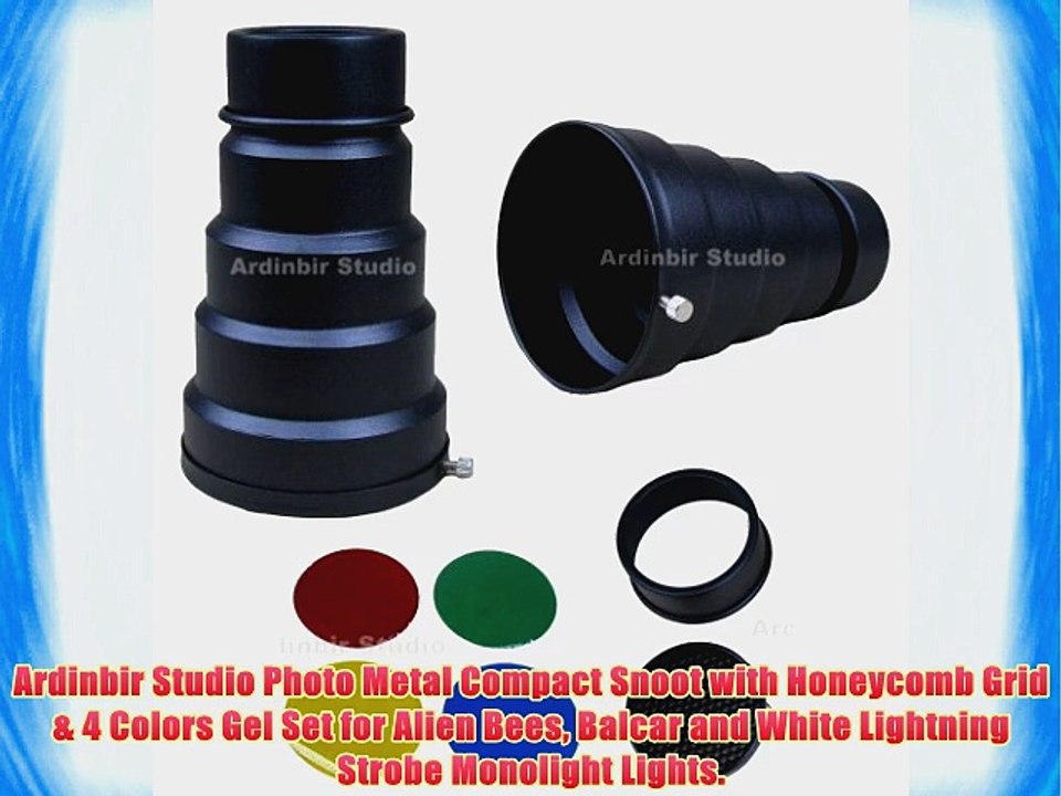 Ardinbir Studio Photo Metal Compact Snoot with Honeycomb Grid
