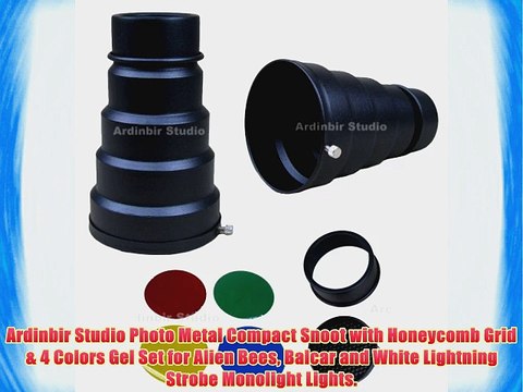 Ardinbir Studio Photo Metal Compact Snoot with Honeycomb Grid