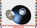 ePhoto 22 Large Beauty Dish for Calumet Travelite Bowens by ePhoto INC a121_22