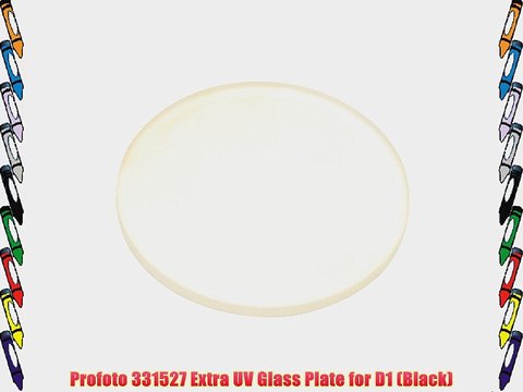 Profoto 331527 Extra UV Glass Plate for D1 (Black)