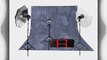 Interfit INT115 SXT3200 Three Head Kit Light Kit with Stands Umbrellas and Background