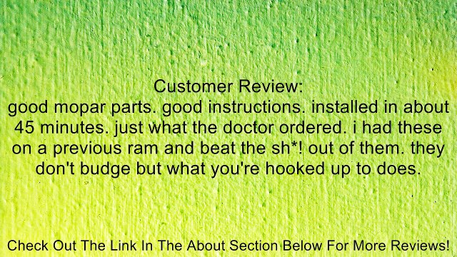 Dodge Ram 2500/3500 2010-2012 Front Tow Hooks Mopar OEM Review