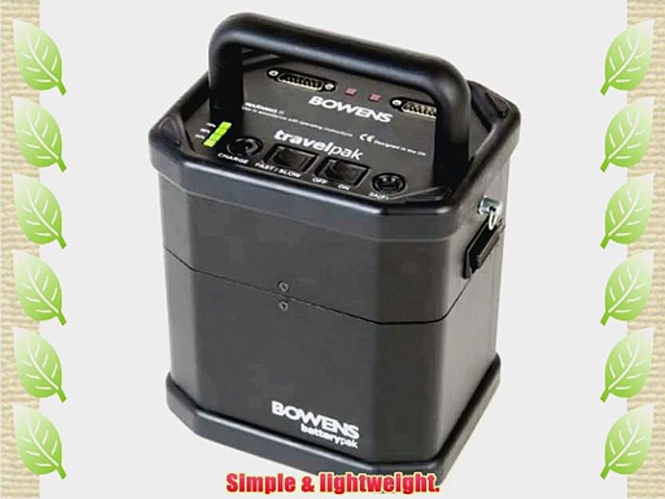 Bowens BW7694 Large Lightweight Travelpak Starter Kit with Battery Charger