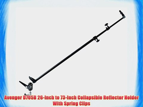 Avenger D705B 26-Inch to 73-Inch Collapsible Reflector Holder With Spring Clips