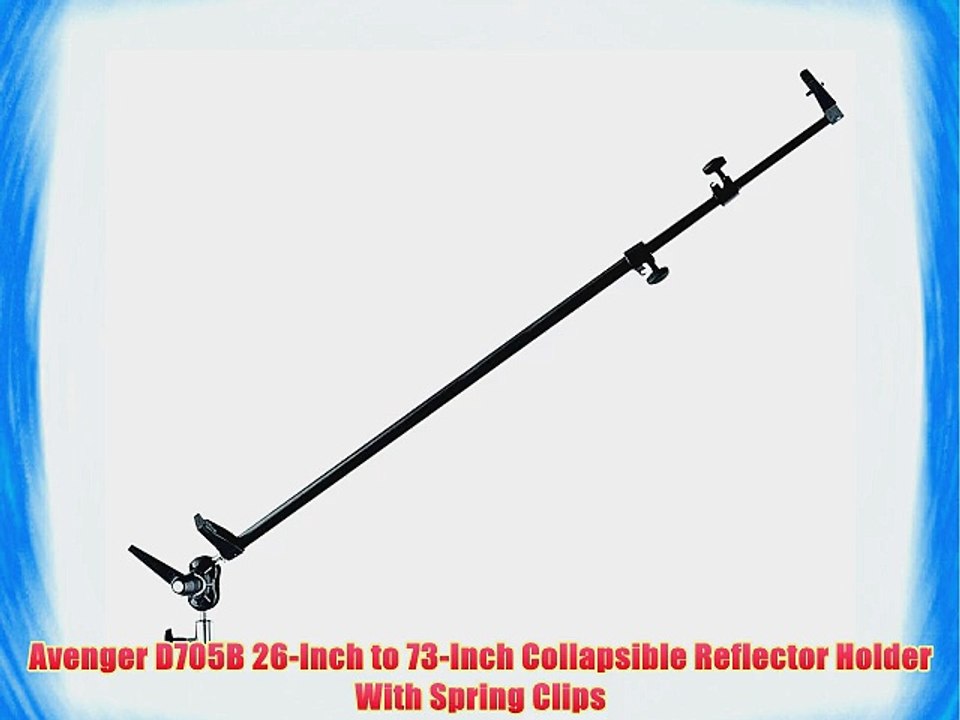 Avenger D705B 26-Inch to 73-Inch Collapsible Reflector Holder With Spring Clips