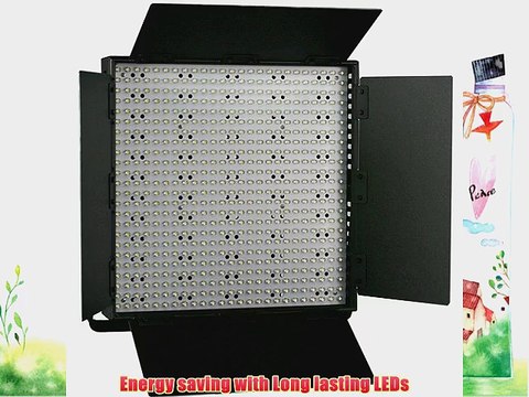 ePhoto 3 Panel 600 LED Lighting Kit Photograph Video Light Panel with Light Stand Kit Sony