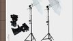 LimoStudio 400 Watts Photo Portrait Studio Continuous Umbrella Lighting Light Kits - (2)x 45W