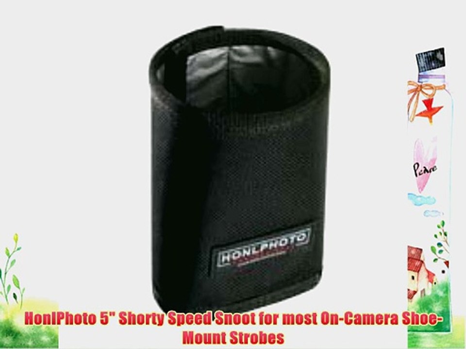 HonlPhoto 5 Shorty Speed Snoot for most On-Camera Shoe-Mount Strobes