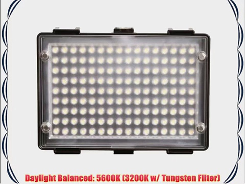 144 Daylight LED On Camera Dimmable Video Light - Larger Version of F