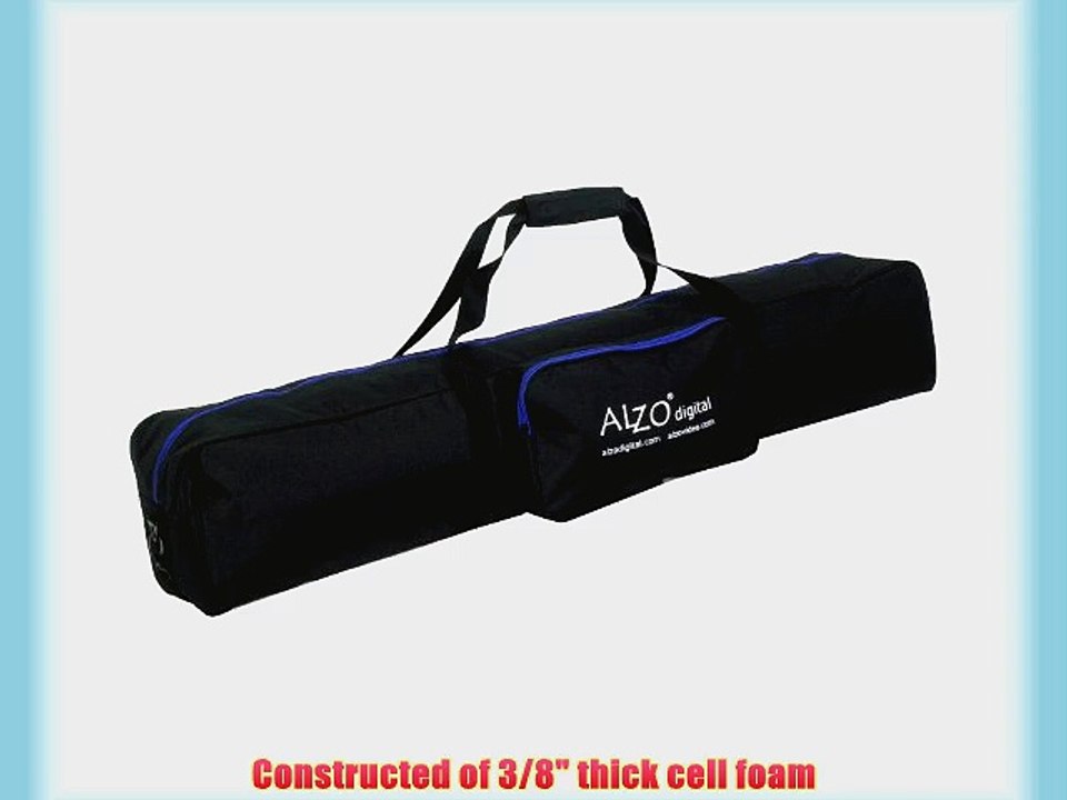 Alzo Light Kit Soft Case - 8 In X 8 In X 46 In Length with Large Side Accessory Pocket