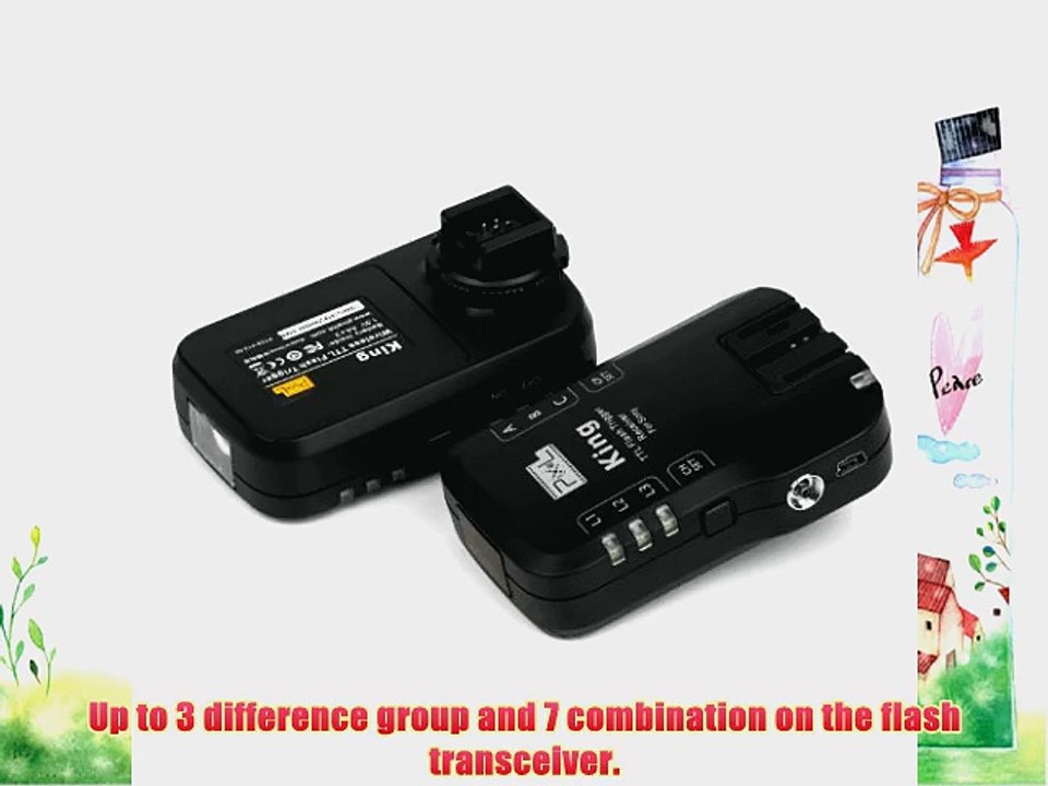 PIXEL King Wireless Radio TTL Flash Trigger for Sony DSLRs