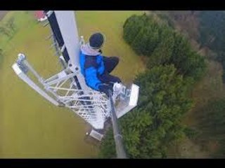 FreeClimbing Radio Tower in Lacken | Breaking Boundaries