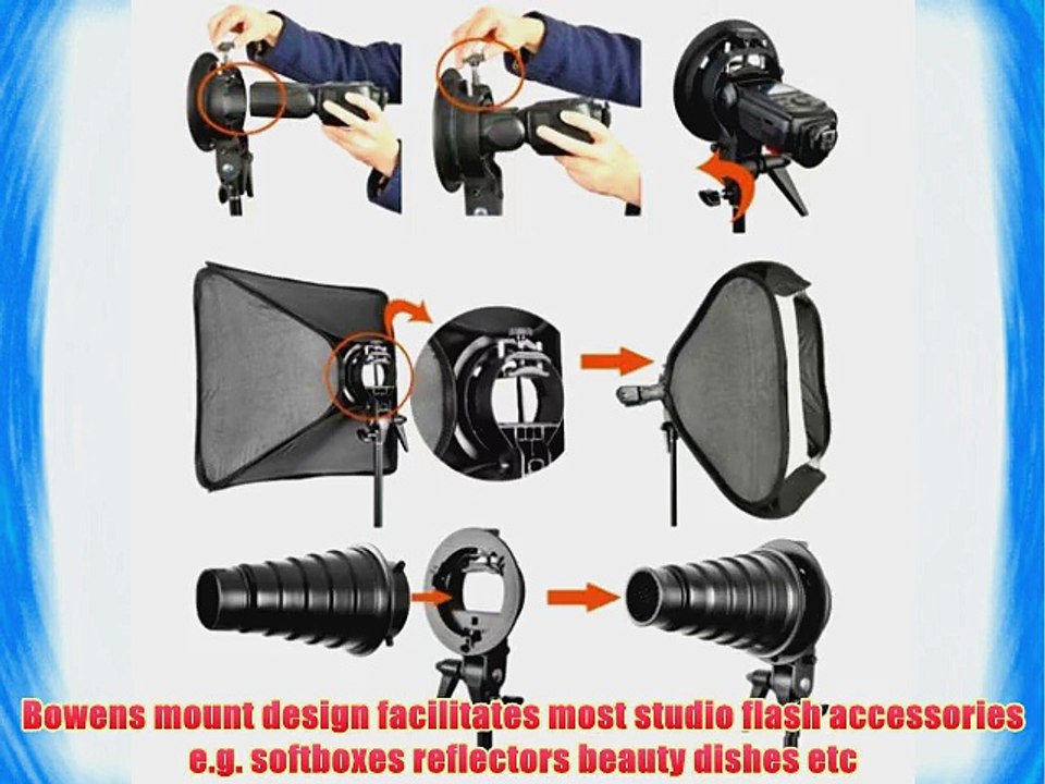 Neewer? Photo Studio Multifunctional 32x32/80x80cm Softbox with S-type Speedlite Flash Bracket