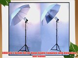 DMKFoto 2 Strobe Kit for Home Studio Complete with Umbrellas and Stands