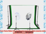 StudioPRO 450W Photography Video Portrait Double Lighting Two Umbrella Kit with 6 feet x 9