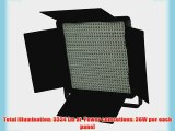 3 x Dimmable 600 LED Video Light Panel Professional Video Light Panel Studio Video Light Lighting