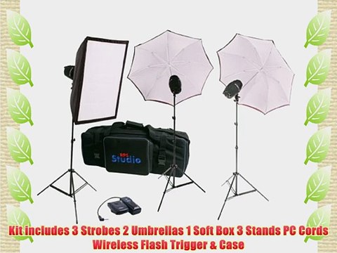SB 750 WS 3 Monolight SoftBox Kit w/Bag (3 Strobes)