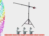 Studiohut Premium Telescopic Boom Stand Support Kit with Counter Weight and Wheel Casters