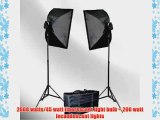 StudioFX 2000 WATT Digital Photography Continuous Softbox Lighting Studio Portrait Kit - 2