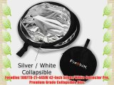 Fotodiox 10RFTR-21-44SW 42-Inch Silver/White Reflector Pro Premium Grade Collapsible Disc