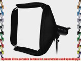 Fotodiox Pro 24x24 Foldable Softbox for Studio Strobe/Flash with Soft Diffuser and Dedicated