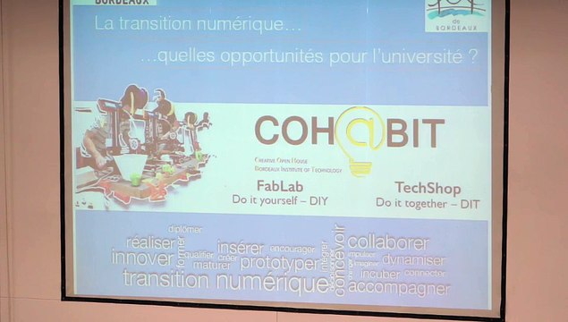 Pitch de Frédéric BOS, Directeur de l’IUT Bordeaux 1 sur “La transition numérique… quelles opportunités pour l’université ?” pour la journée contributive #3 à Bordeaux
