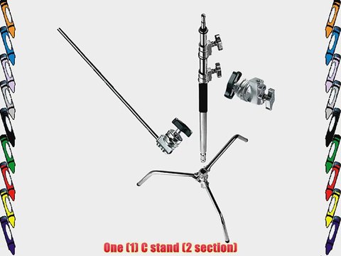 Cowboystudio Photography Steel C-Stand Complete with a 40-Inch Detachable Base C-Stand with