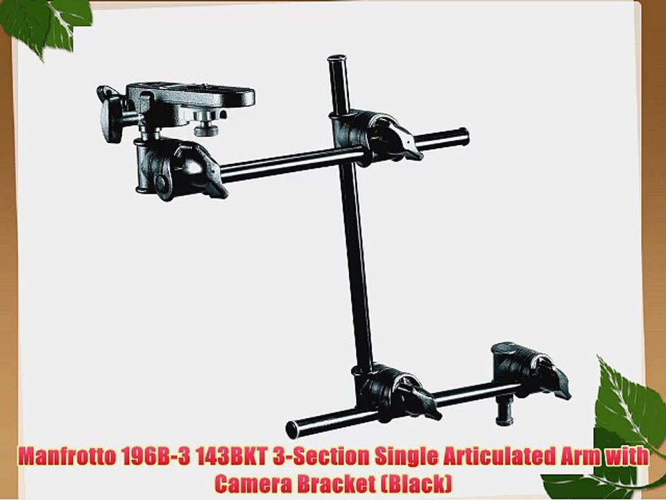 Magic Arm Manfrotto 396AB-3 Double Articulated Arm Friction Arm