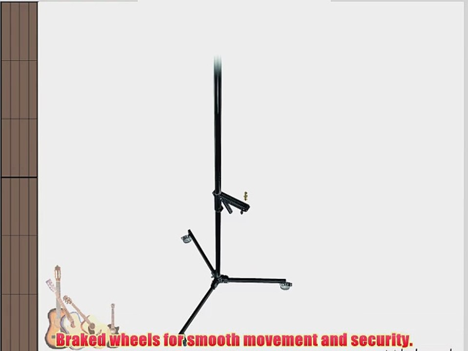 Manfrotto 231B 8-Feet Column Stand with Sliding Arm (Black)