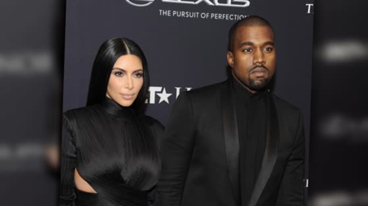 Kim Kardashian And Kanye West Coordinate In Matching Balmain For The Bet Honours