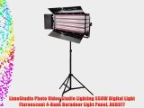 LimoStudio Photo Video Studio Lighting 550W Digital Light Fluroescent 4-Bank Barndoor Light