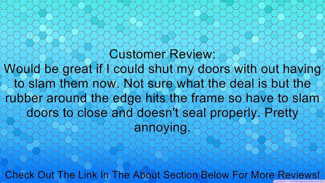 Rugged Ridge 13716.15 Denim Black Door Skin - Pair Review