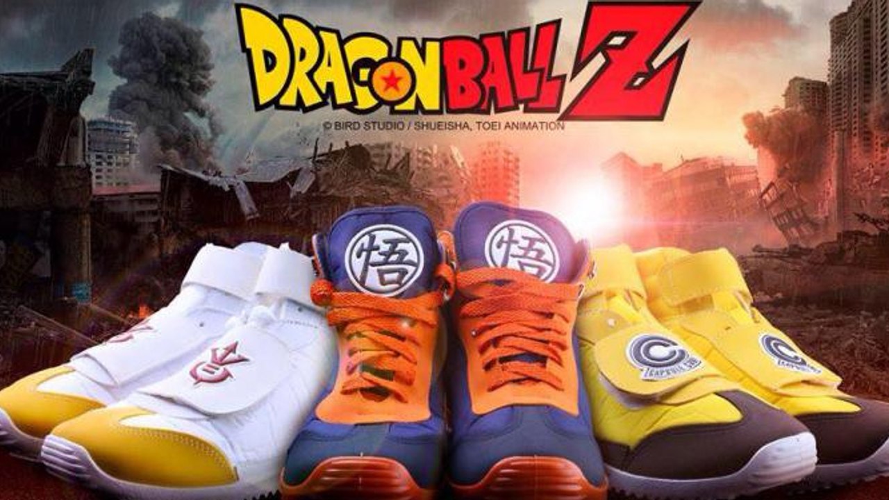 Les baskets Dragon Ball Z commercialisées