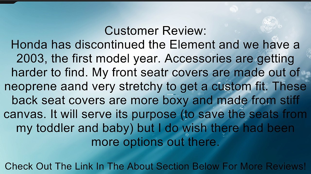 2003-2011 Honda Element OEM 2nd Row Seat Covers Review