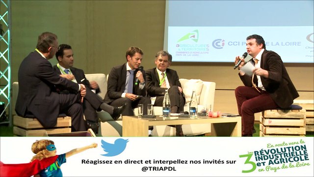 Etre innovant, collaboratif et compétitif à l'heure de la Troisième Révolution avec Hubert de Boisredon (Armor), Paul Raguin (Eolane), Jacques-Antoine Cesbron (Cesbron), Fabien Jouron (La Poste) - Colloque TRIA 24-11-2014 à Terra Botanica